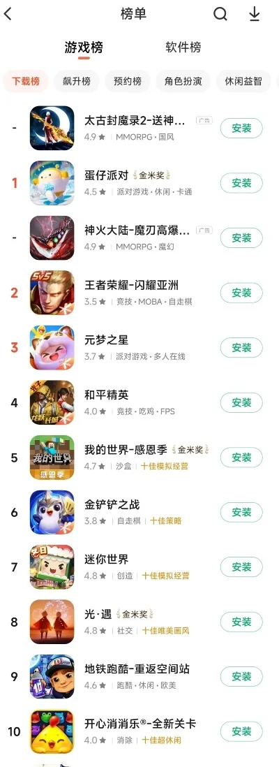 手机上玩的游戏排行榜-手机游戏旅行指南